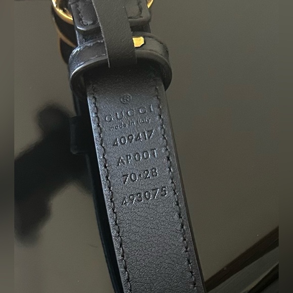 GUCCI Belt Gold/Black Small (70 cm) - Picture 4 of 6